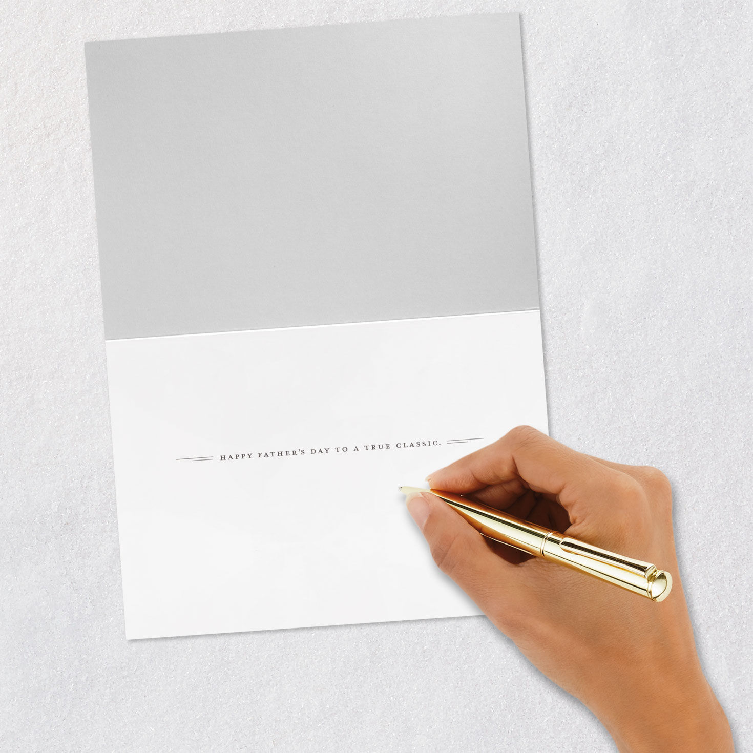 True Classic Vintage Red Car Father's Day Card Signing card image number 6