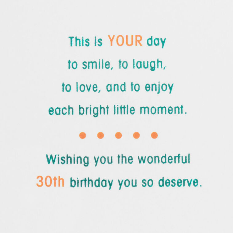 enjoy-every-moment-30th-birthday-card-greeting-cards-hallmark for Free Printable 30th Birthday Cards Enjoy Every Moment 30th Birthday Card - Greeting Cards | Hallmark for Free Printable 30th Birthday Cards