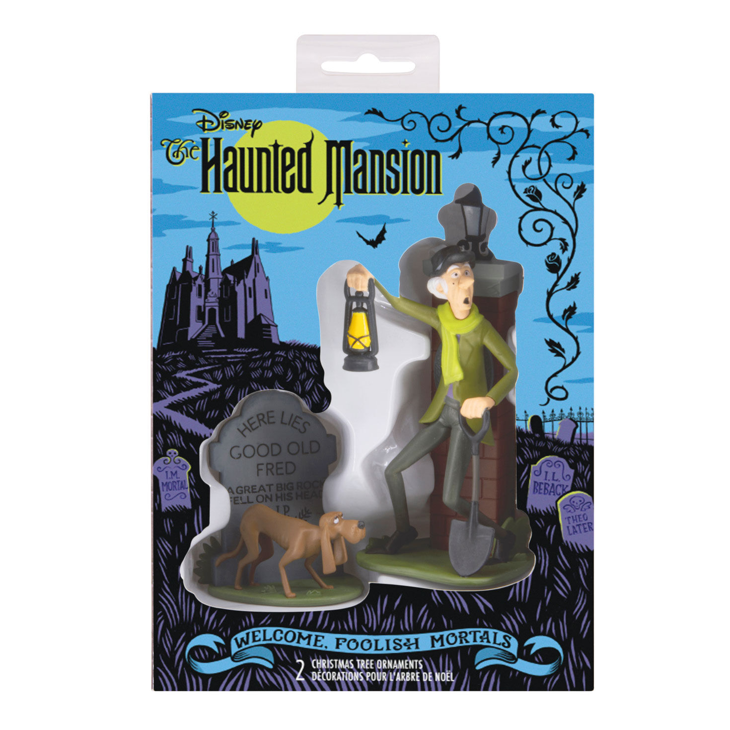 Disney The Haunted Mansion Caretaker and Dog Hallmark Ornaments, Set of 2, , large image number 2