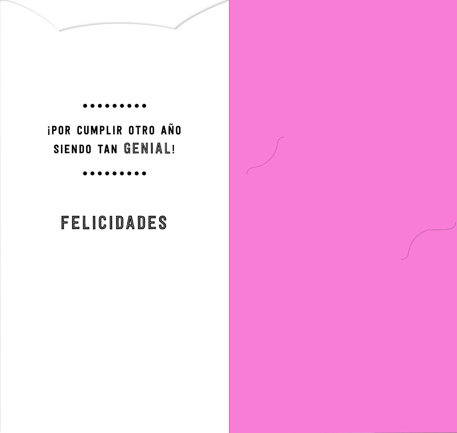 Another Year of Awesome Spanish-Language Money Holder Birthday Card
