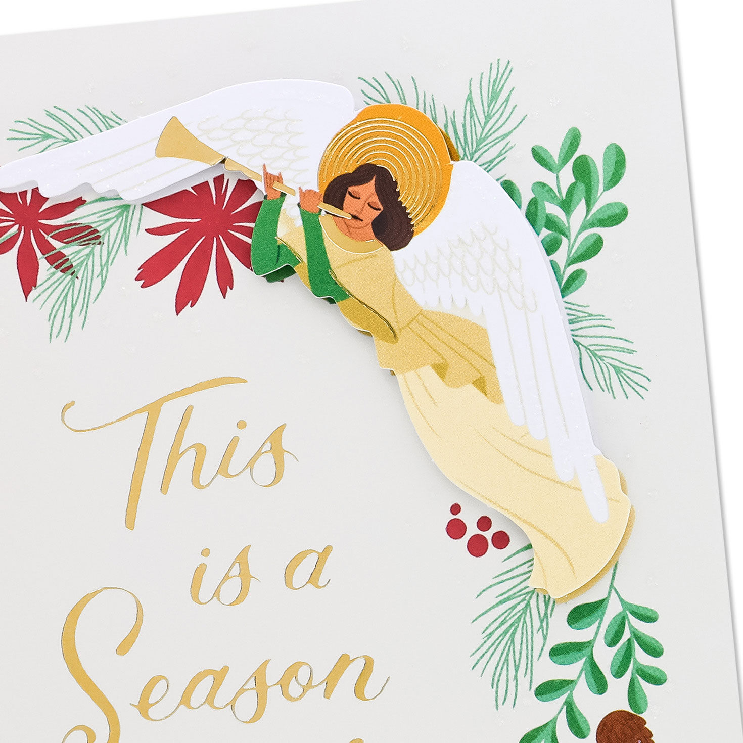 Angels and Flowers Boxed Christmas Cards Cover Detail image number 5