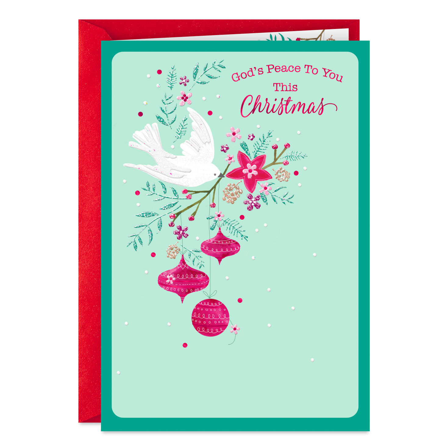 God's Peace To You Religious Christmas Card