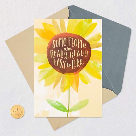 Watercolor Sunflower Goodbye Card, , large image number 5