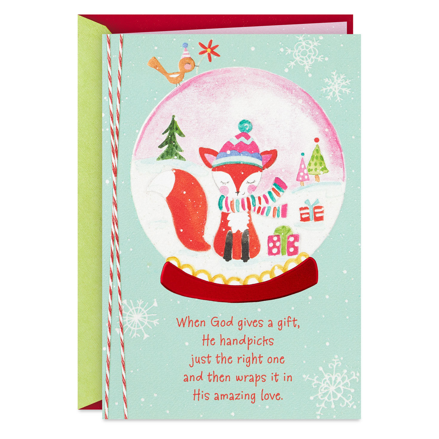 A Gift From God Religious Christmas Card for Granddaughter