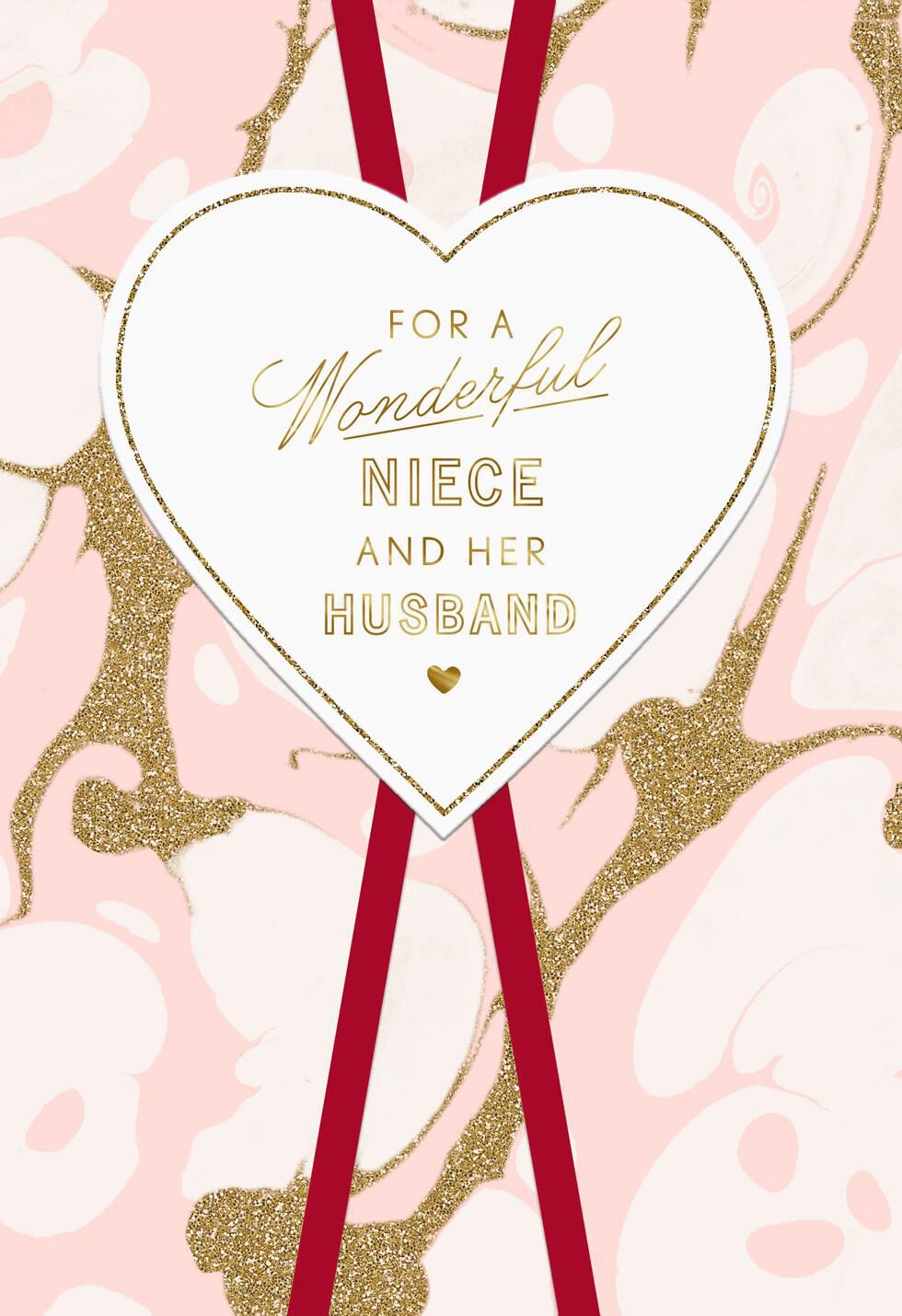 Warm Wishes Valentine's Day Card for Niece and Her Husband