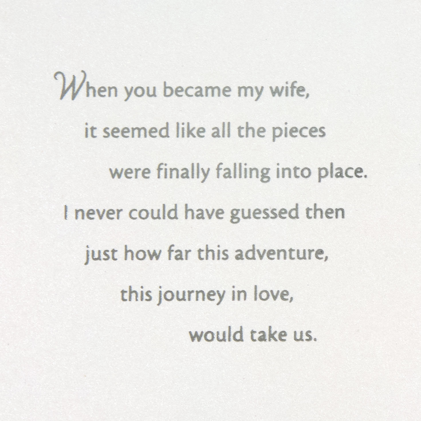 Mint Green Heart 25th Anniversary Card for Wife Sentiment image number 2