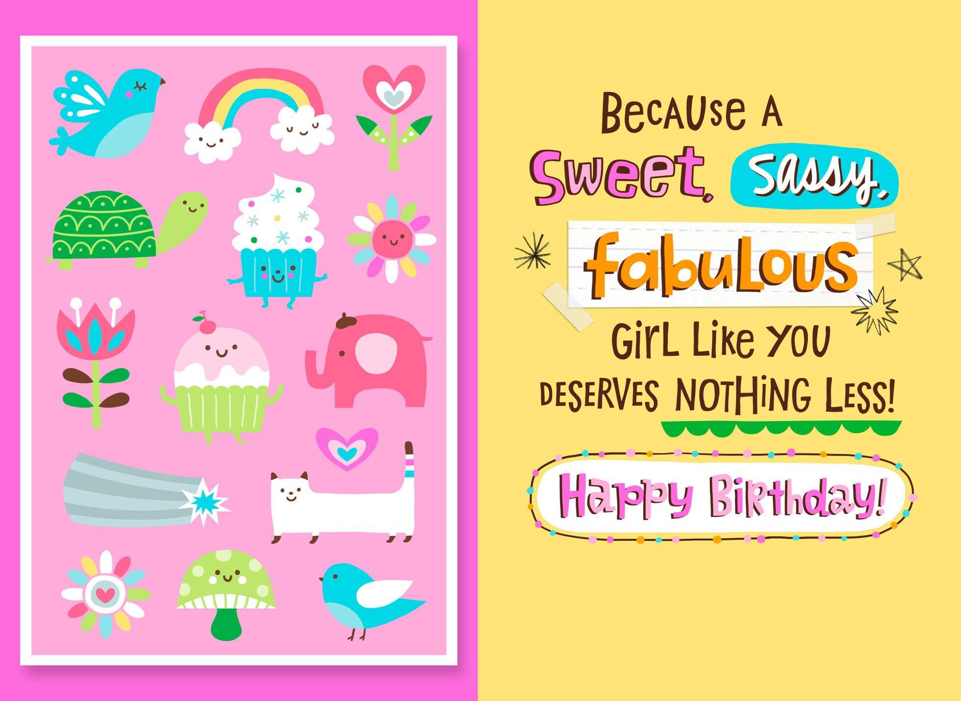 Super Sparkly Gorgeous Day Birthday Card