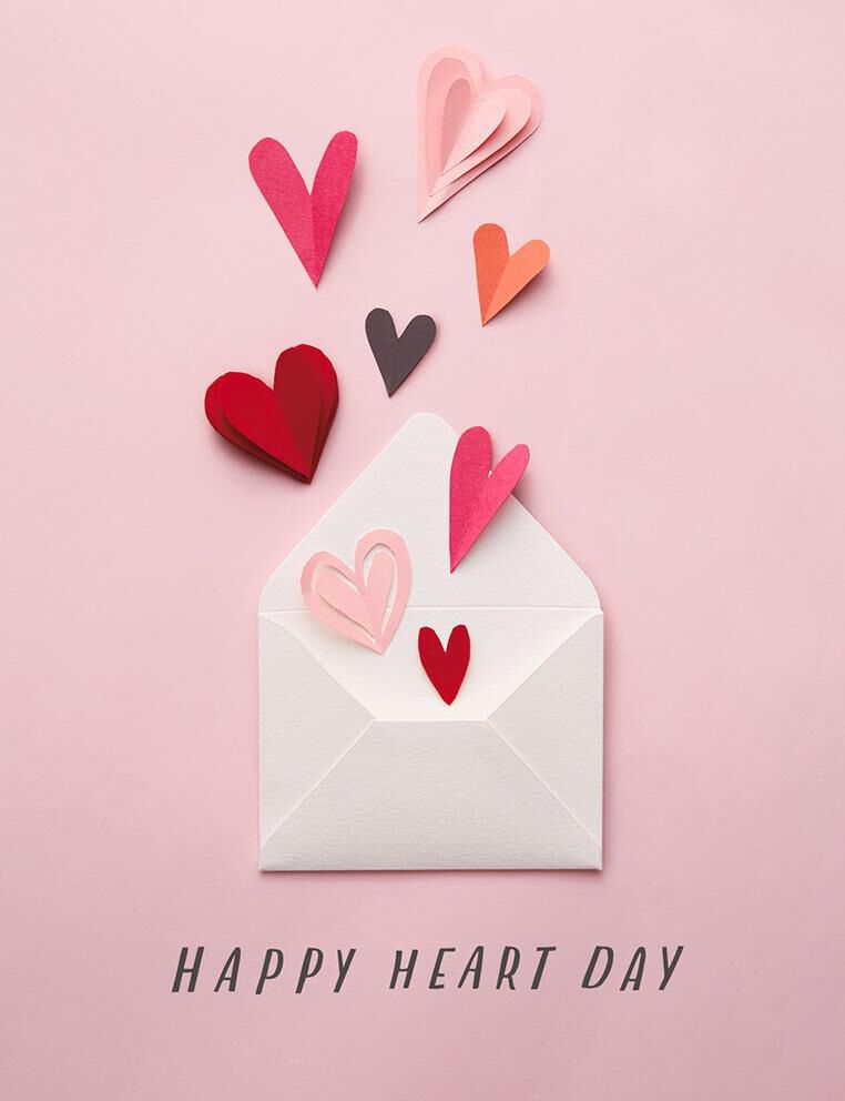 Happy Heart Day Valentine's Day Card