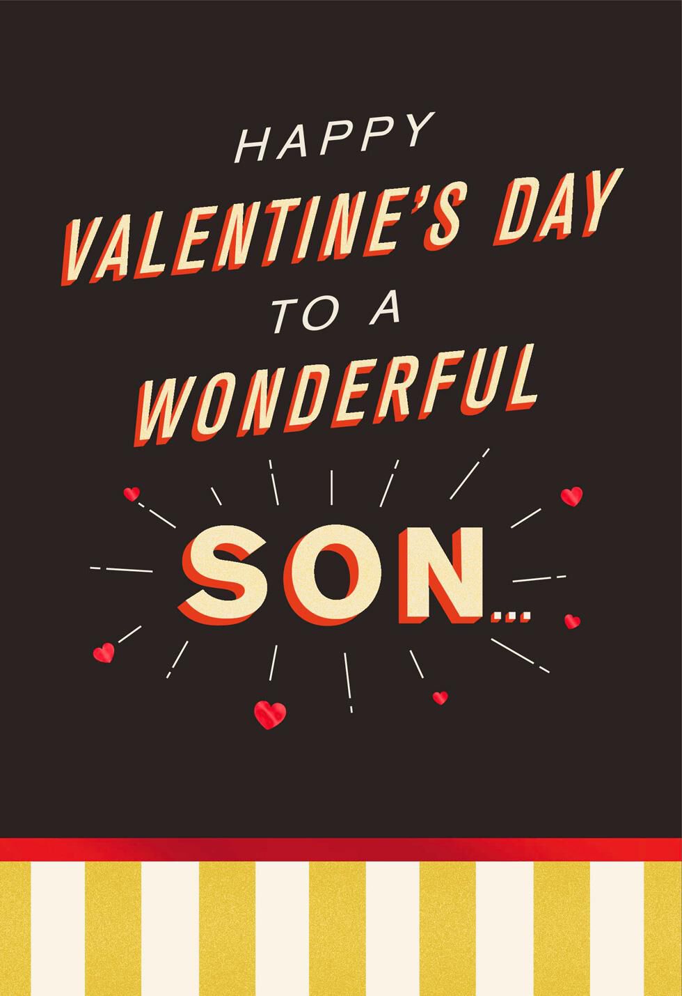 Big Heart Day Card for Son