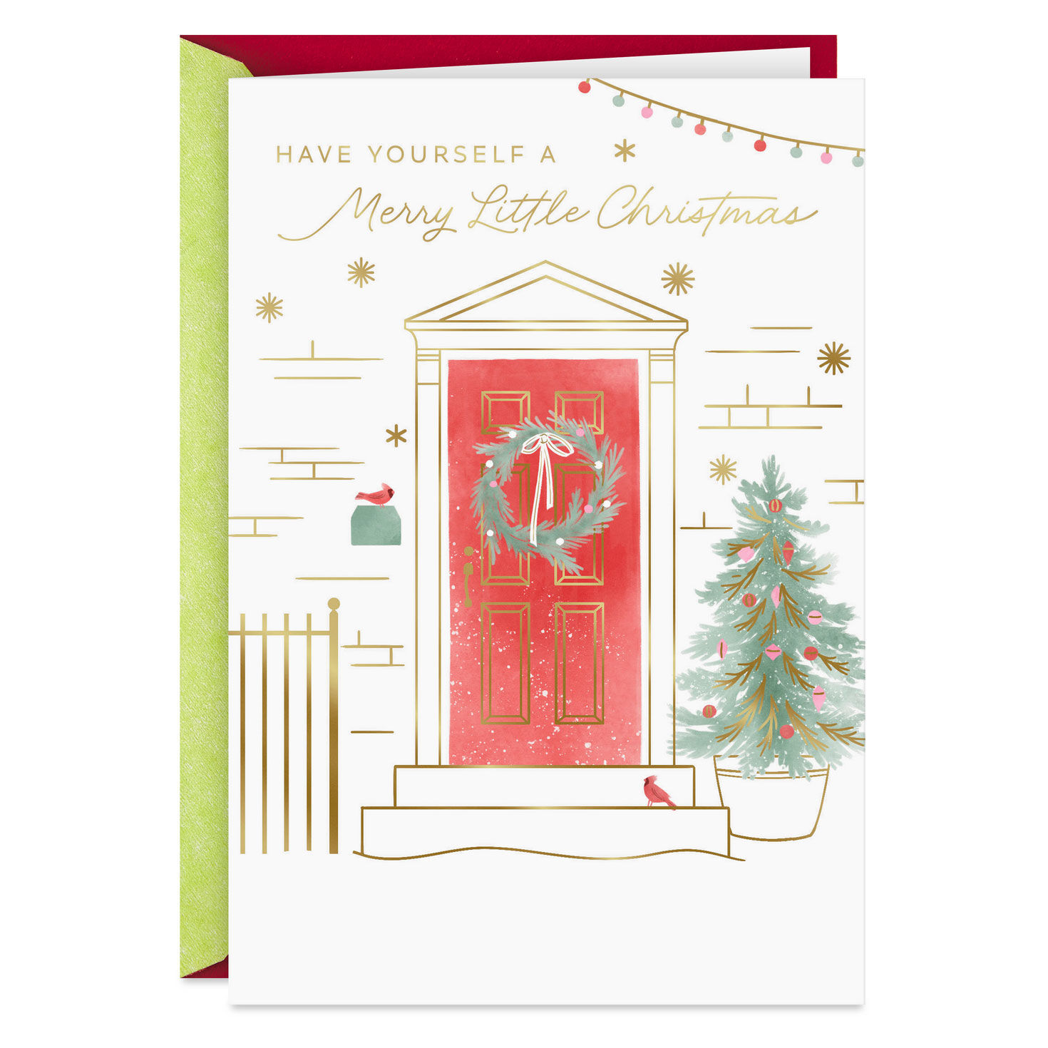 Merry Wishes Christmas Card