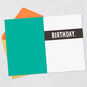 Green and Yellow Funny Birthday Card Open card with envelope image number 3