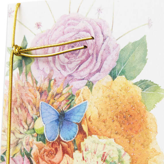 Marjolein Bastin Bouquet With Butterflies Birthday Card, , large image number 4