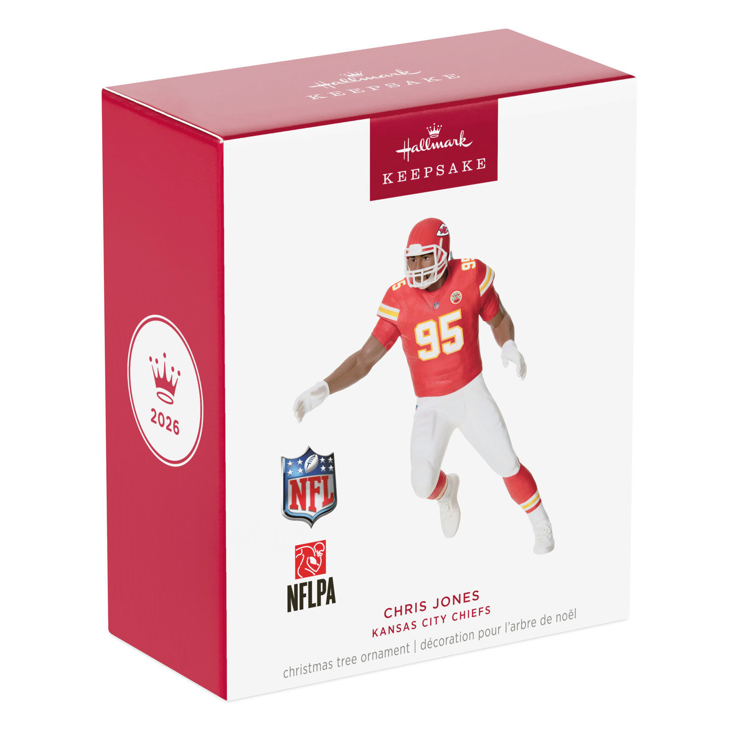 Kansas City Chiefs Chris Jones Keepsake Ornament package front image number 7