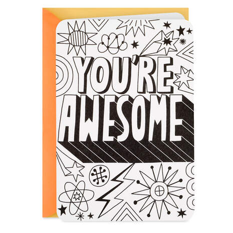 Crayola® You're Awesome Blank Coloring Card, , large