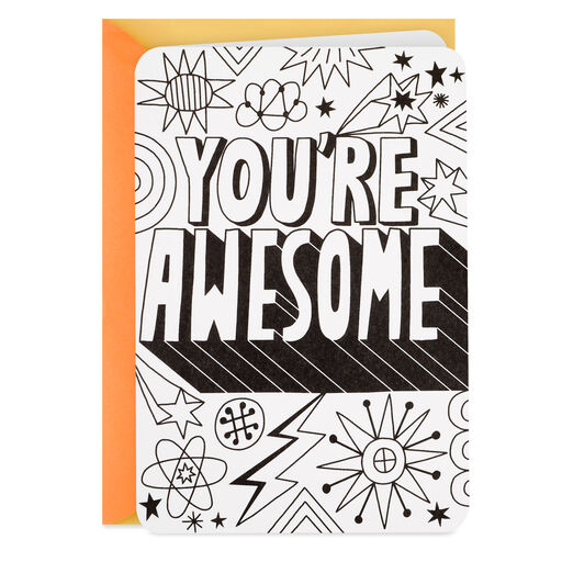 Crayola® You're Awesome Blank Coloring Card, 