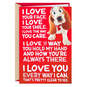 Cute Dog Love You Funny Romantic Pop-Up Valentine's Day Card, , large image number 1