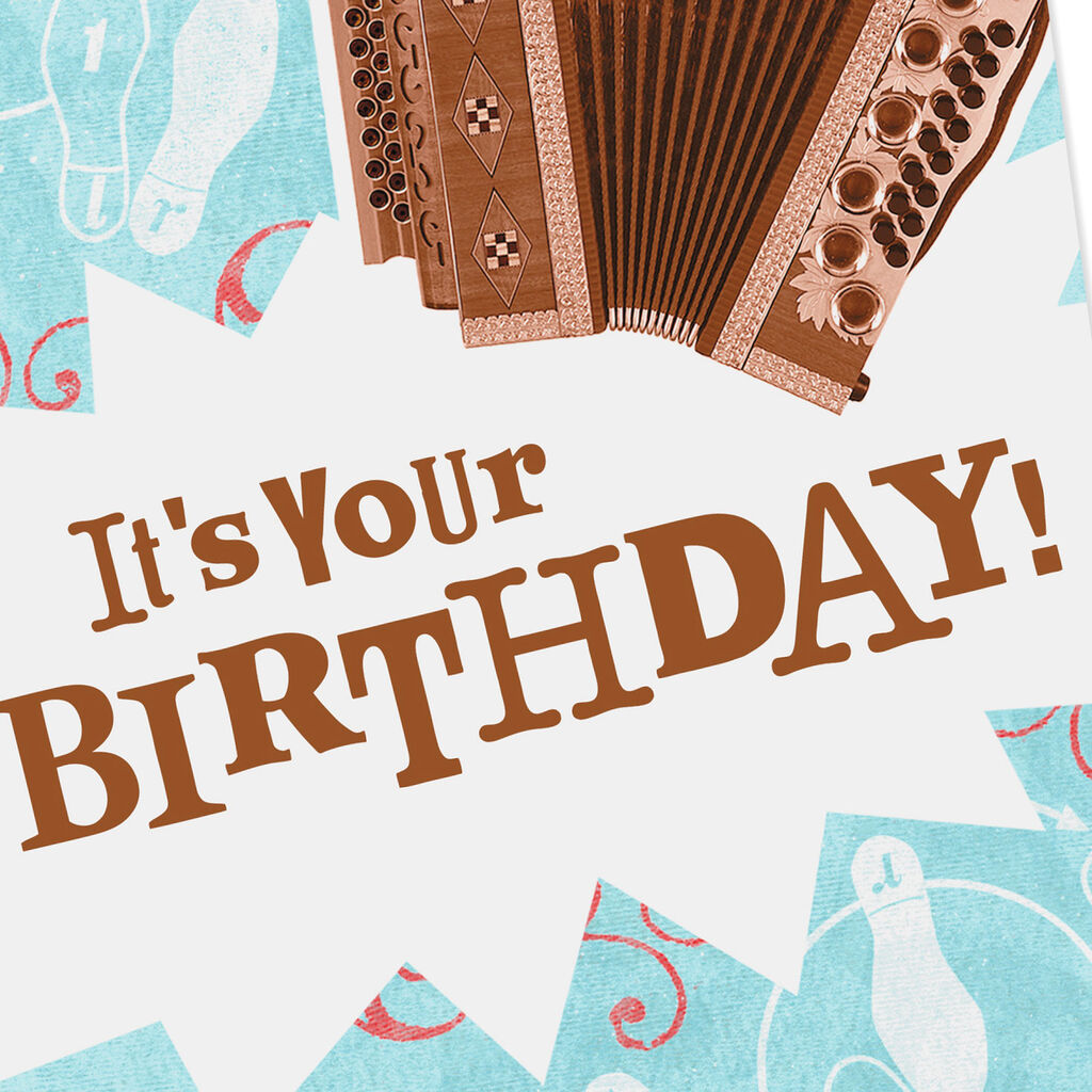 Accordion Birthday Card Card Design Template