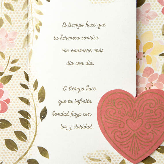 Time Only Makes You More Beautiful to Me Spanish-Language Birthday Card, , large image number 3