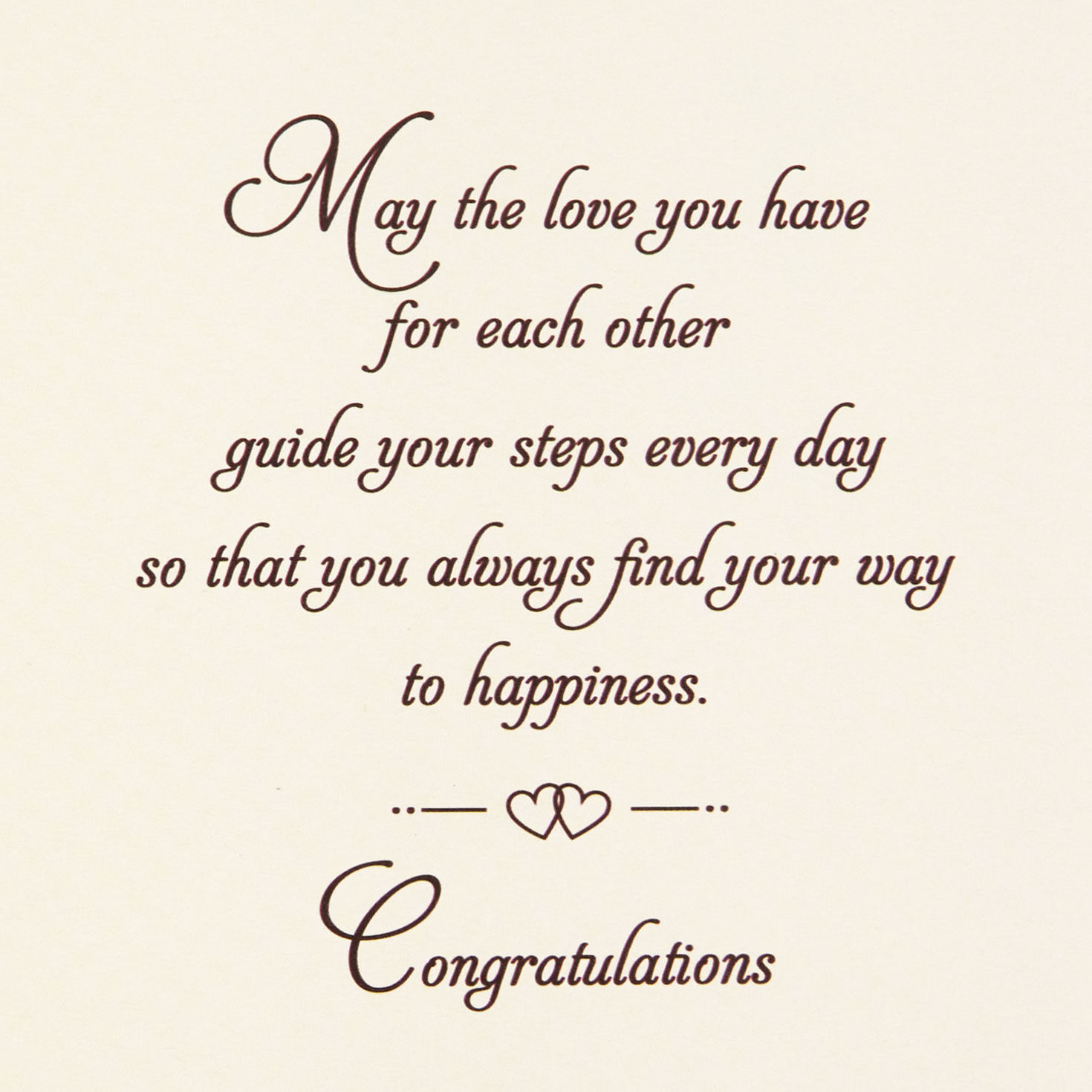 Floral Congratulations Wedding Card sentiment image number 2