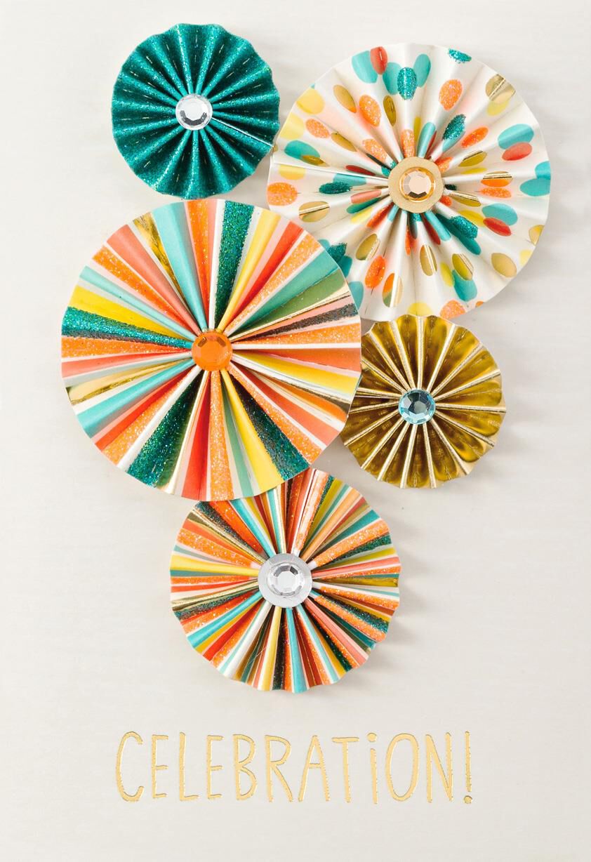 Paper Pinwheels Birthday Card
