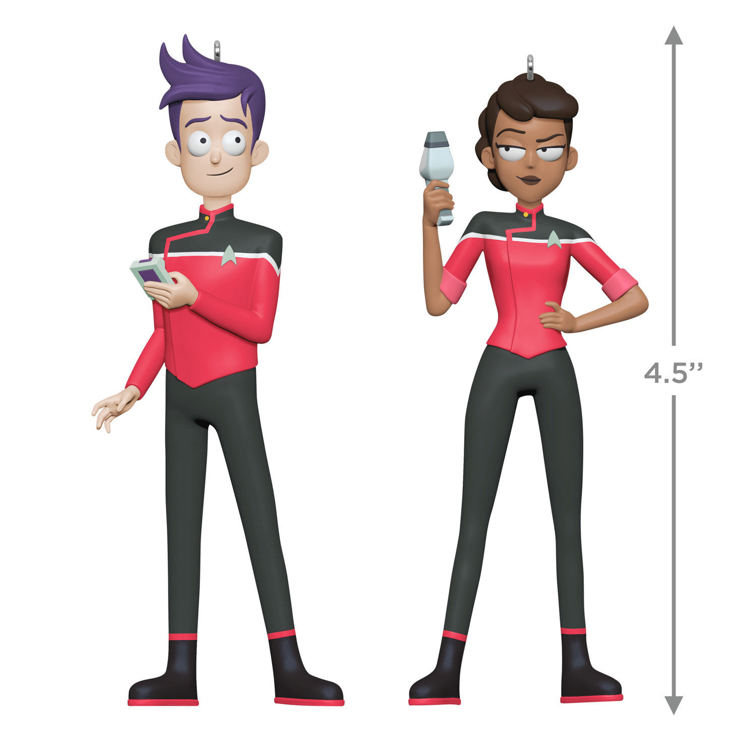 Star Trek Lower Decks 2 Ensigns Keepsake Ornaments measurement image number 3