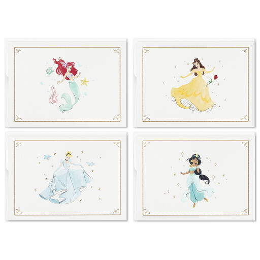 Disney Princess Assorted Boxed Blank Note Cards Multipack, Pack of 24, 