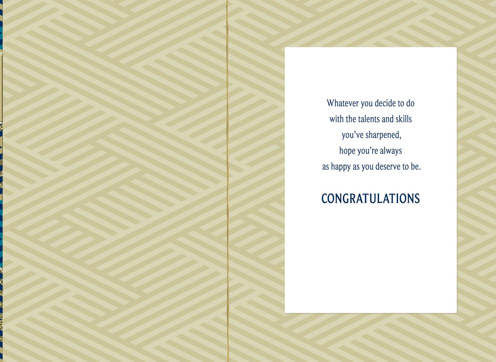 Criss-Cross Congratulations Graduation Card