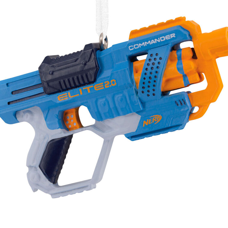 Gun Hallmark Hasbro® Nerf Elite 2.0 Commander Dart Blaster Hallmark Ornament ...