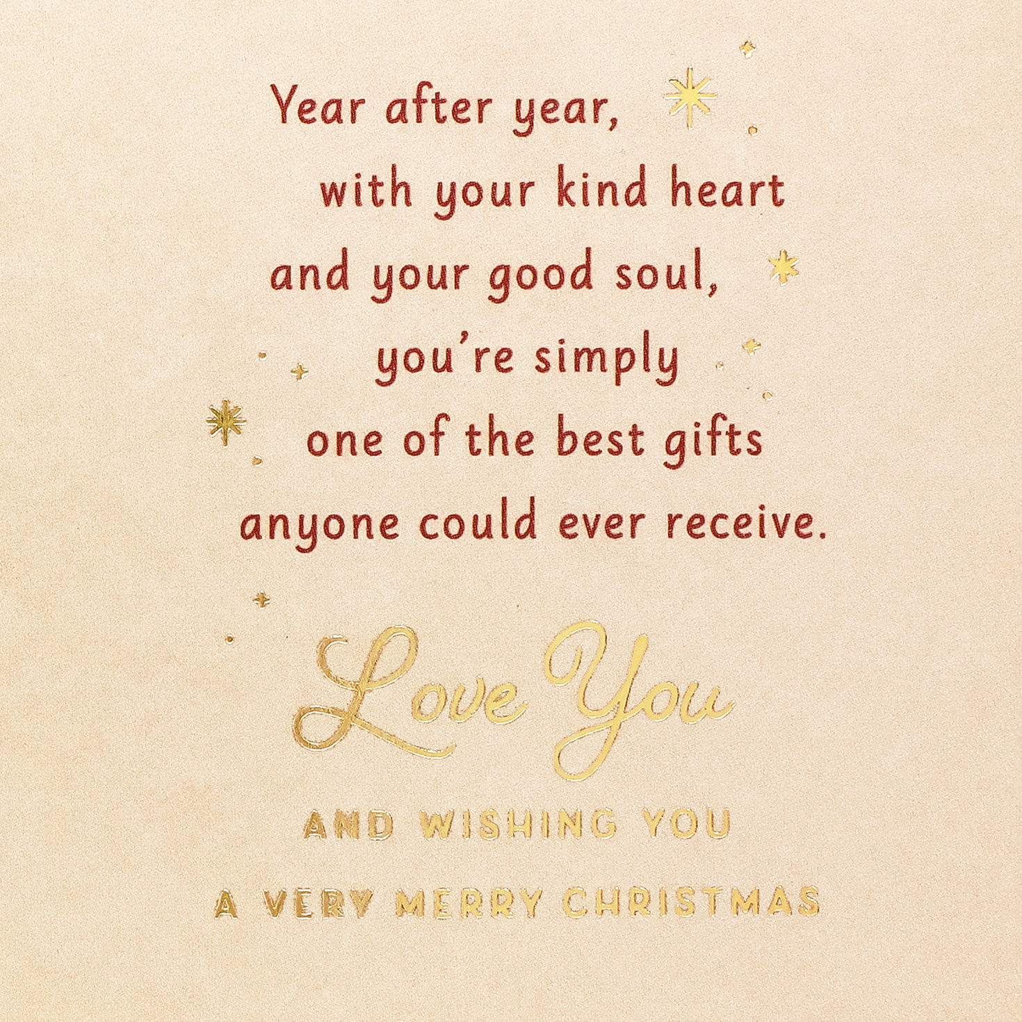 Pink Poinsettia Christmas Card for Granddaughter Sentiment image number 2