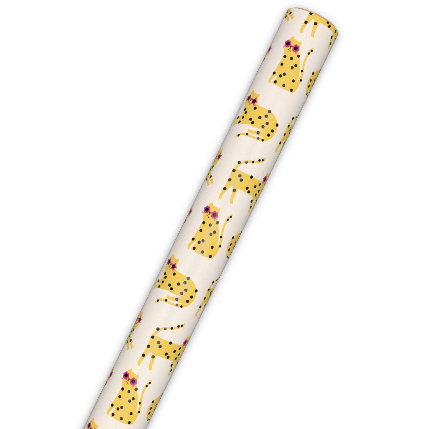 Cats in Sunnies on Pale Pink Gift Wrap Roll  image number 6