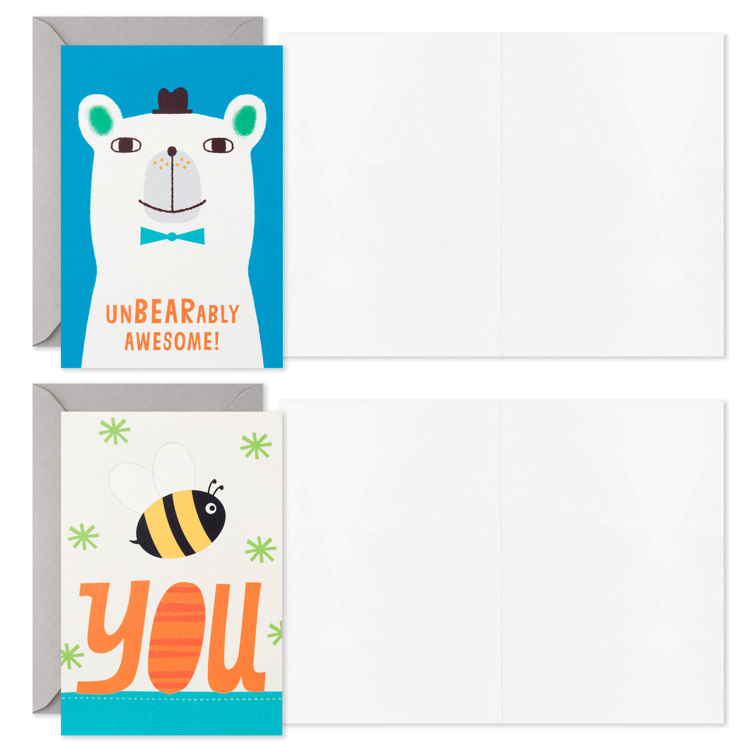 Assorted Blank Kids Encouragement Cards With Stickers Card Front with Sentiment image number 4