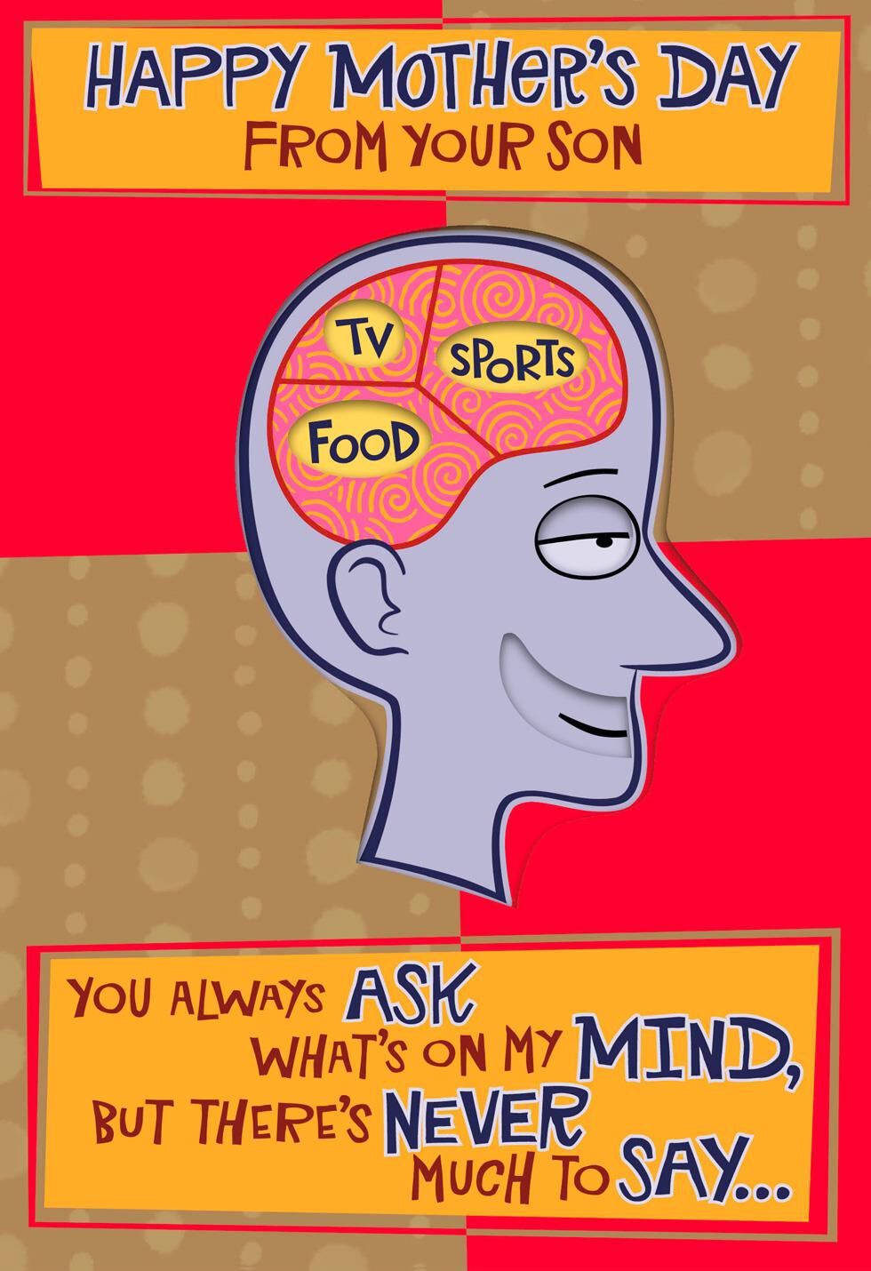 What's on My Mind? Mother's Day Card From Son