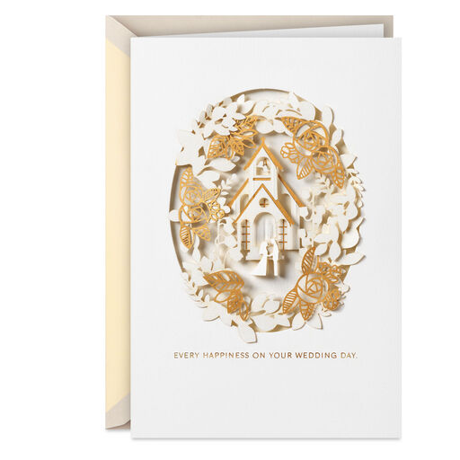 Every Happiness and Blessing Wedding Card for Couple, 