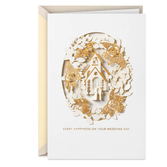Every Happiness and Blessing Wedding Card for Couple, , large image number 1