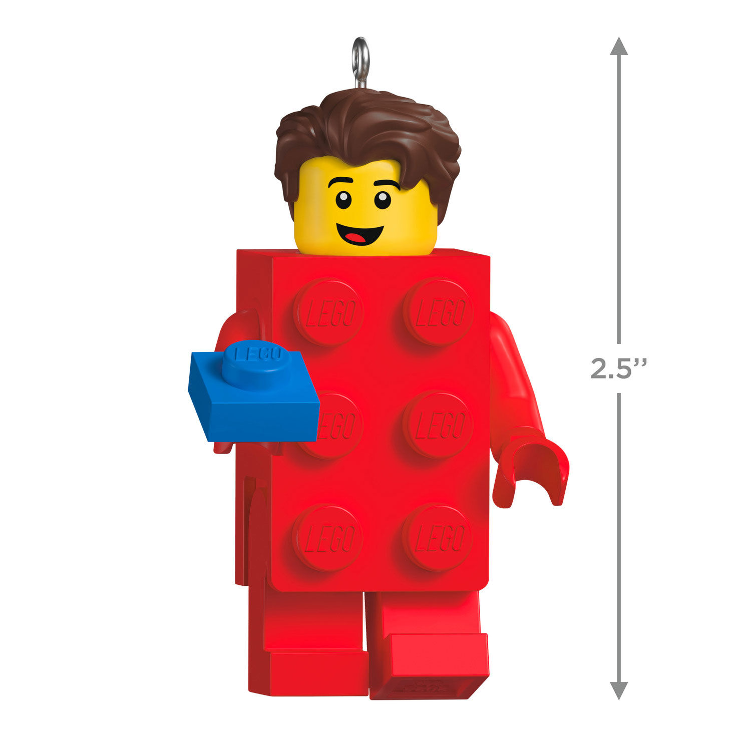 Brick Suit Guy LEGO Minifigure Keepsake Ornament Measurement image number 3