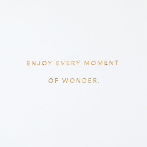 Enjoy Every Moment of Wonder New Baby Boy Card, 