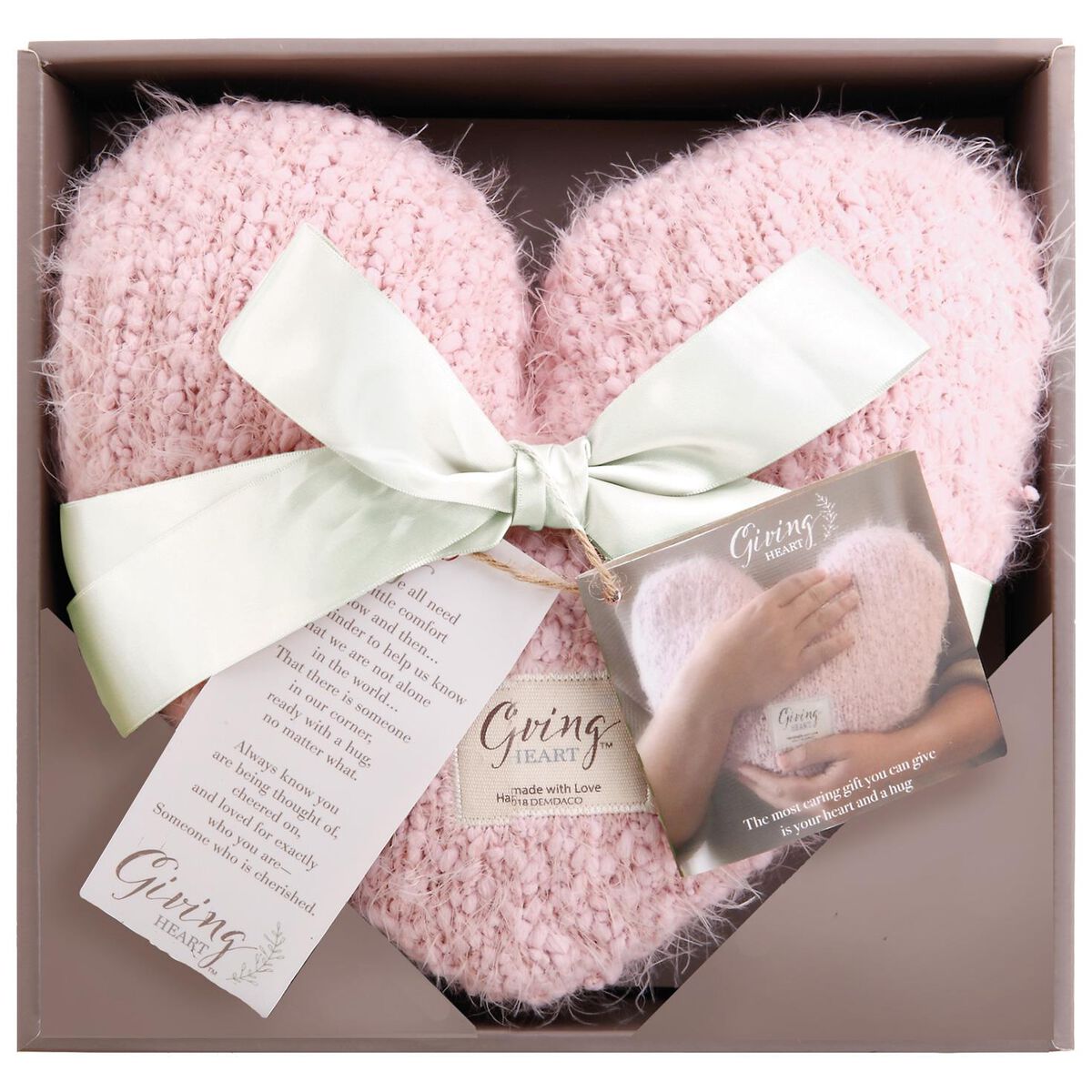 Pink Giving Heart Pillow Pillows & Blankets Hallmark