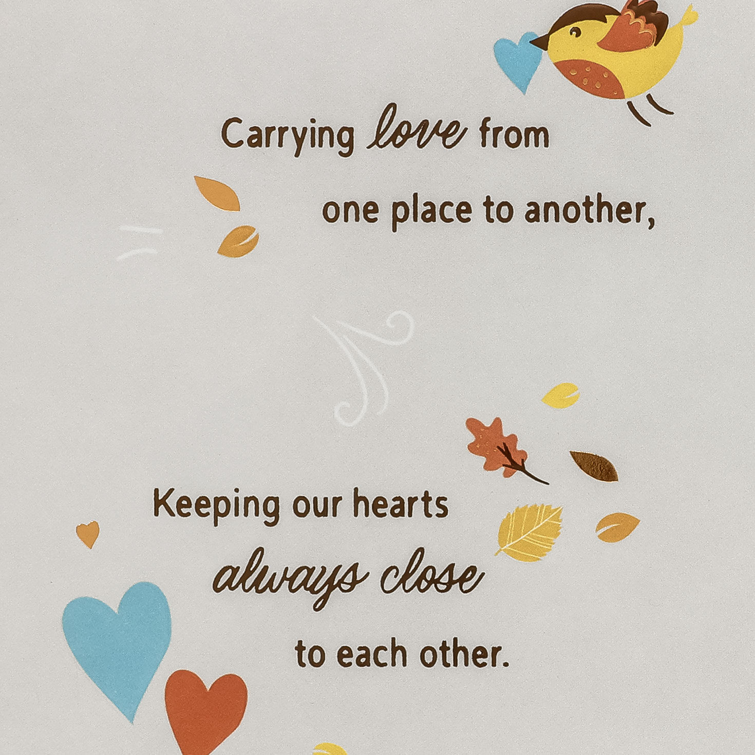 Thankful Across the Miles Thanksgiving Card Sentiment image number 2