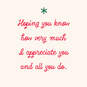 I Appreciate You Christmas Card, , large image number 2