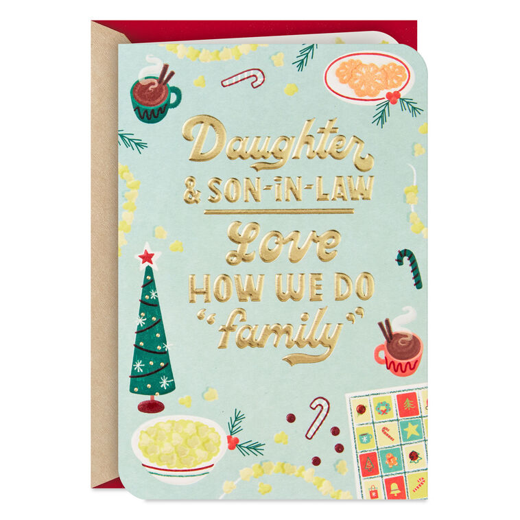 Love How We Do Family Christmas Card for Daughter and Son-in-Law