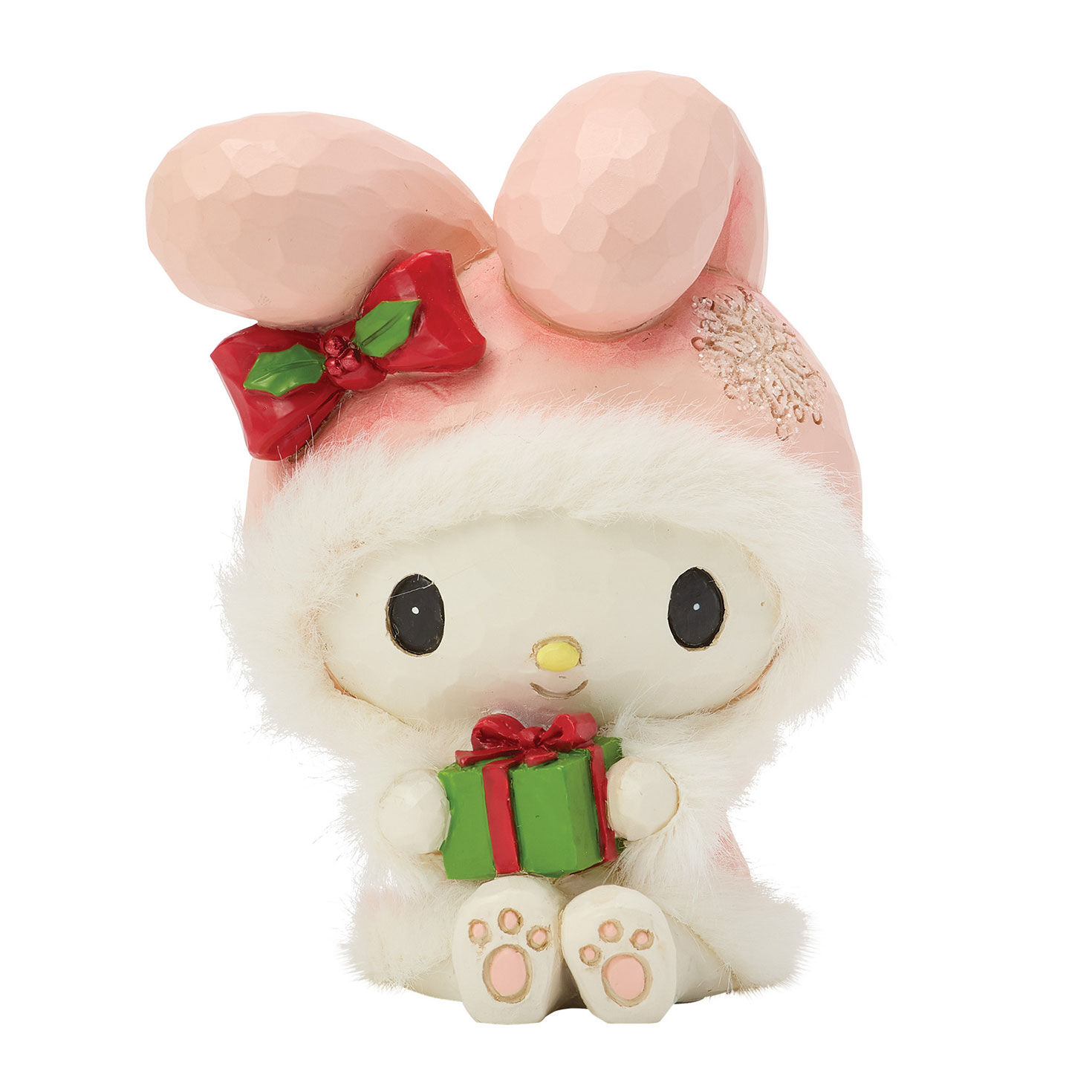 Jim Shore Sanrio My Melody Mini Christmas Figurine, 3.25"