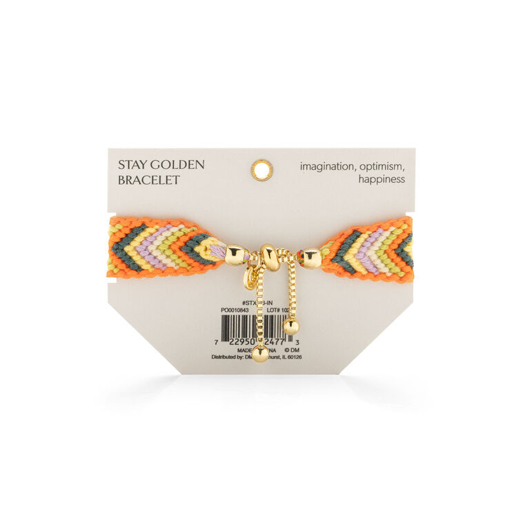 Multicolor Woven Bracelet With Inspired Charms  image number 3