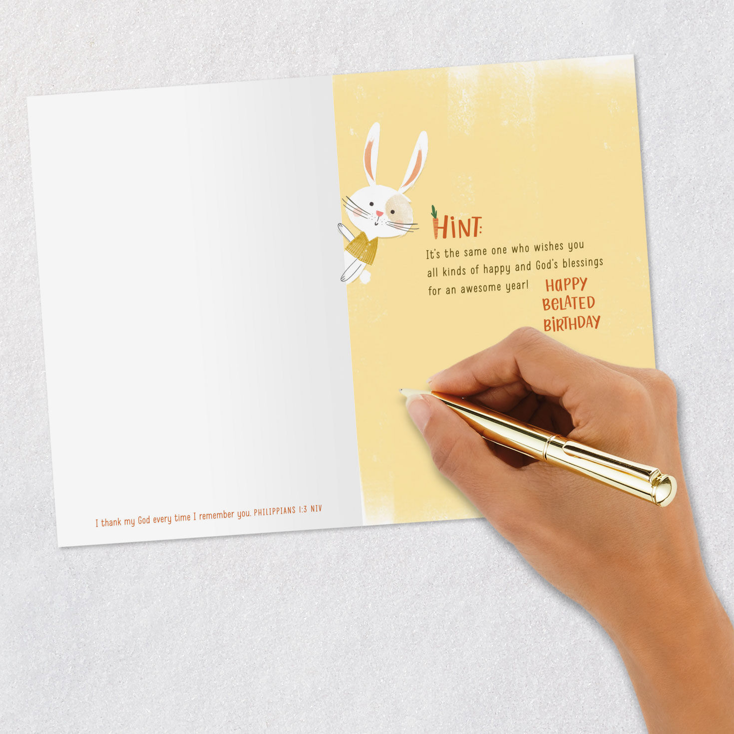 All Kinds of Happy Religious Belated Birthday Card, , large image number 7