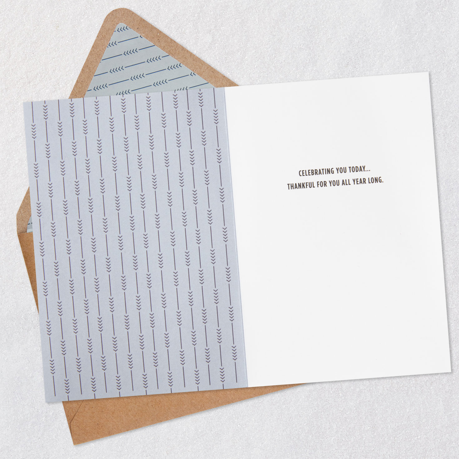 Hallmark Signature Celebrating You Father's Day Card Open card with envelope image number 3