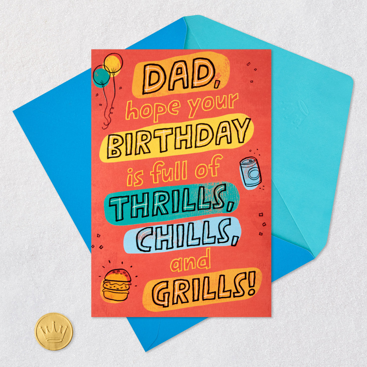 A Day of Thrills, Chills and Grills Pop-Up Birthday Card for Dad for only USD 5.59 | Hallmark