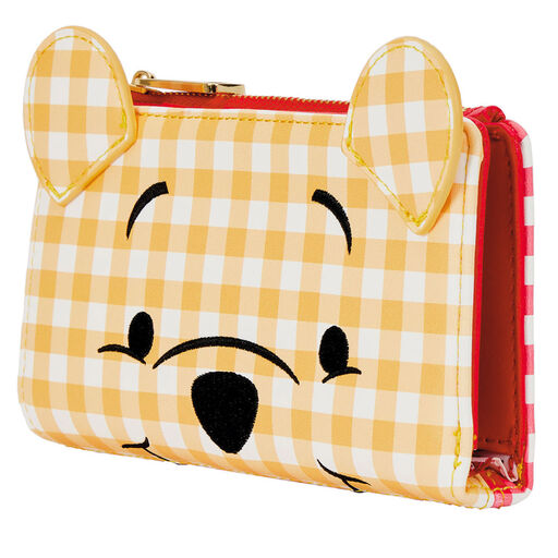 Loungefly Disney Winnie the Pooh Gingham Cosplay Flap Wallet, 