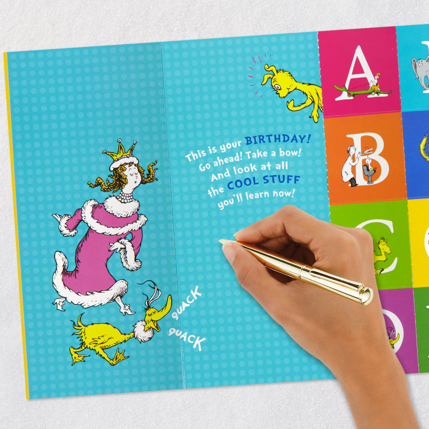 Dr. Seuss Granddaughter Birthday Card signing card image number 10