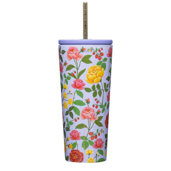 Corkcicle Rifle Paper Co. Roses on Purple Cold Cup, 24 oz., , large image number 1