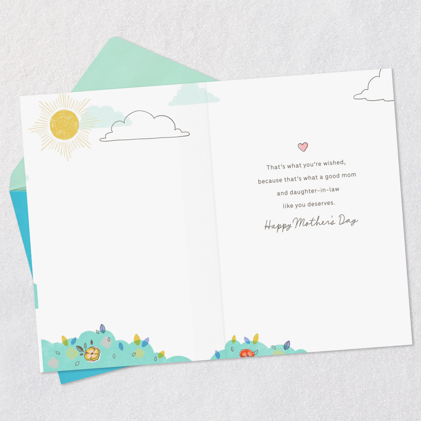 Adirondack Chair Mother's Day Card for Daughter-in-Law Open card with envelope image number 3