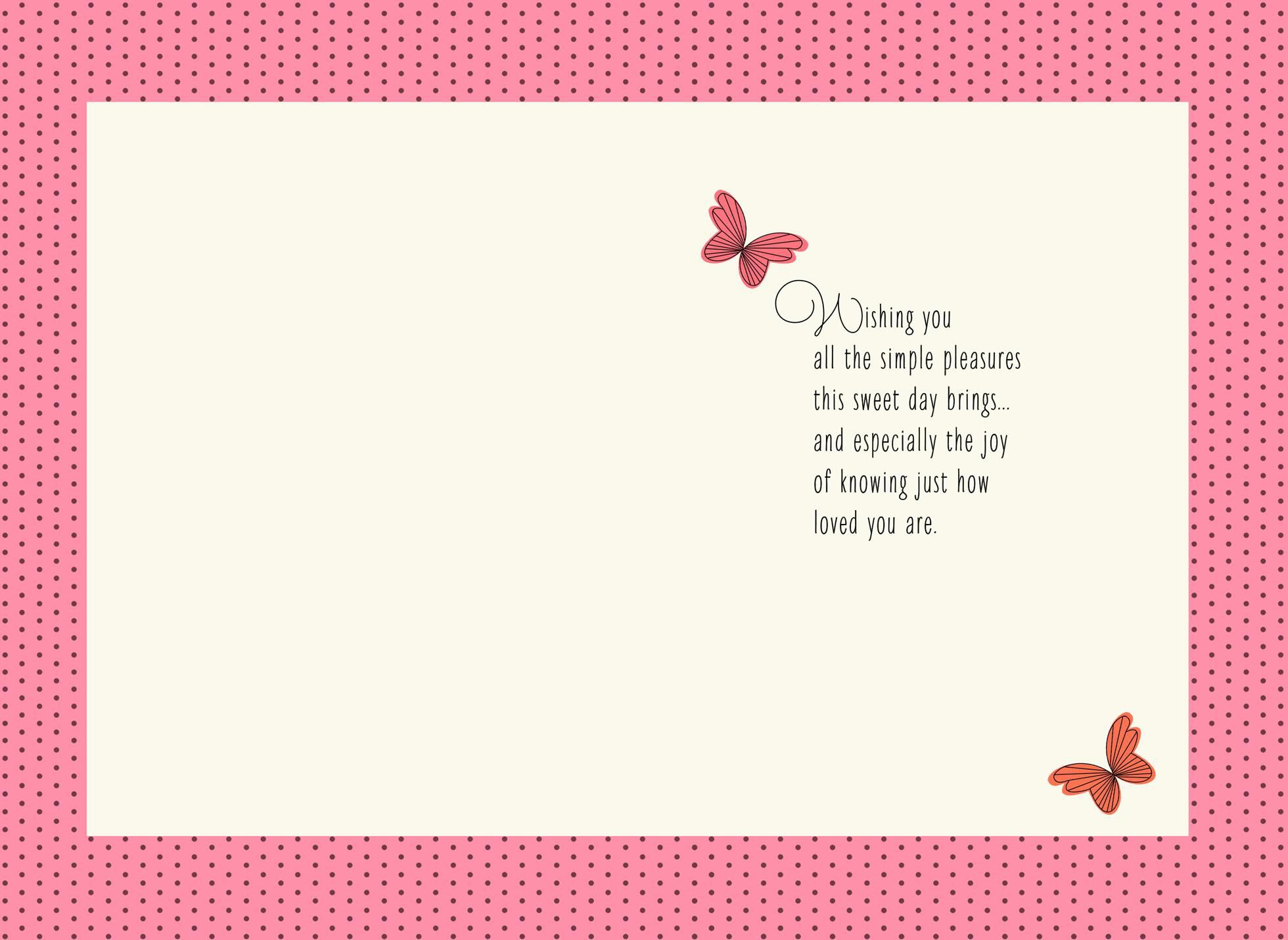 Sweet Day Butterflies Mother's Day Card